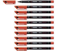 STABILO OHPen universal permanent, 10 Pack marcatore permanente Rosso Tipo di pu
