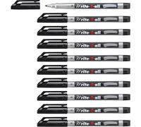 Stabilo Write-4-all - Marcatore - Tratto Medio (1 mm) - Confezione da 10 - Nero