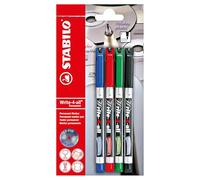 Stabilo Write-4-all - Marcatore - Tratto Fine (0,4 mm) - Pack da 4 - Colori assortiti