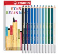STABILO Matita a gesso pastello CarbOthello - Confezione da 12 - Ocean Tones