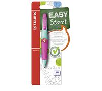 STABILO EASYergo 1.4 - Matita a scatto Ergonomica - Turchese/Rosa per Destrimani - con 3 mine 1.4 mm gradazione HB