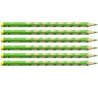 Stabilo EASYcolors - Matita colorata Ergonomica - per Mancini - Confezione da 6 - Verde Chiaro