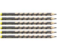 STABILO - Matita colorata Ergonomica - EASYcolors | per Mancini, Confezione da 6, Grigio Freddo
