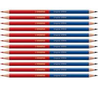 Stabilo Original - Matita colorata Premium - Bicolore - Confezione da 12 - Rosso/Blu