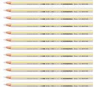STABILO Trio thick - Matita colorata triangolare - Confezione da 12 - Bianco