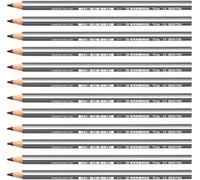 Stabilo Trio thick - Matita colorata triangolare - Confezione da 12 - Grigio