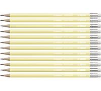 Stabilo Swano pastel - Matita con Gommino - Gradazione HB - Confezione da 12 - Giallo Banana