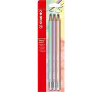 Stabilo Swano pastel - Matita con Gommino - Gradazione HB - Pack da 6 - Giallo Banana/Carta da zucchero/Verde Menta/Glicine/Rosa Pesca/Rosa Antico