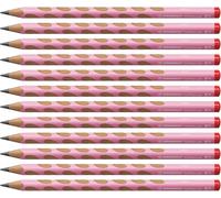 Stabilo EASYgraph - Matita Ergonomica triangolare - per Destrimani - Rosa Pastel - Confezione da 12 - Gradazione HB