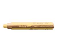 STABILO Matita multi-talento Woody 3 in 1 - Confezione da 1 - Giallo pastello Gi