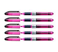 STABILO NAVIGATOR - Set di 5 evidenziatori con punta smussata, 1 - 4 mm, colore: Rosa brillante