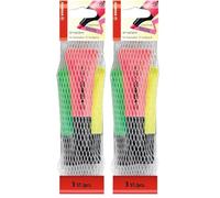 STABILO NEON - Evidenziatore - Retina da 3 - Giallo/Verde/Rosa (Confezione da 2)