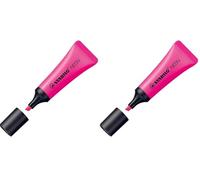 STABILO Neon Mini evidenziatore, Rosa (Confezione da 2)