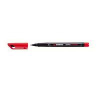 Pennarello permanente Stabilo OHPen - Punta fine - Tratto da 07 mm - Impugnatura antiscivolo - Cappuccio ventilato - Colore ro