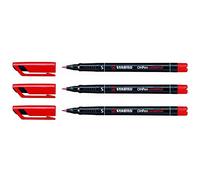 Pennarello OHPen universal permanente 841 - punta superfine 0,4mm - rosso - Stabilo