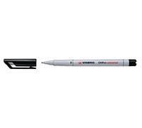 Stabilo OHPen universal Black marker - markers (Black, White, Multi, White, Plastic, Fine, 0.7 mm)
