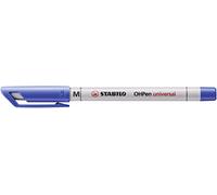 STABILO OHPen universal Cancellabile - Marcatore - Tratto Medio (1 mm) - Confezione da 10 - Blu