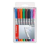 Stabilo OHPen universal Cancellabile - Marcatore - Tratto Superfine (0,4 mm) - Astuccio da 8 - Colori assortiti
