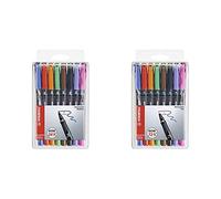Stabilo OHPen universal Medio permanente colori assortiti - Astuccio da 8 & OHPen universal Penna Permanente colori assortiti - Astuccio da 8