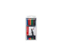 Stabilo OHPen universal - Marcatore Cancellabile - Tratto Superfine (0,4 mm) - Astuccio da 6 - Colori assortiti