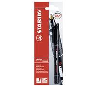 Stabilo OHPen universal Permanente - Marcatore - Tratto Fine (0,7 mm) - Pack da 1 - Nero