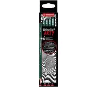 STABILO Othello - Matita in Grafite - ARTY - Astuccio da 6 - Gradazione Morbida 2 x 4B, 3B, 2B