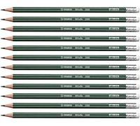 Stabilo Othello - Matita in Grafite - con gommino - Confezione da 12 - Gradazione HB