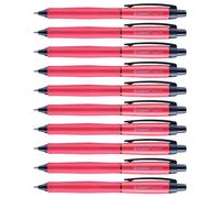 STABILO PALETTE - Penna Roller a Scatto - Tratto F (0,4 mm) - Confezione da 10 - Rosso