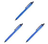 STABILO PALETTE - Penna Roller a Scatto - Tratto F (0,4 mm) - Pack da 1 - Blu (Confezione da 3)
