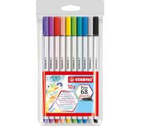 Stabilo Set Di Pennarelli Stabilo Pen 68 Brush 10 Pezzi Multicolore S_0301_S8417