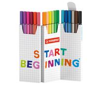 Stabilo Pen 68 - Pennarello Premium - ZIG ZAG Set da 18 - Colori assortiti