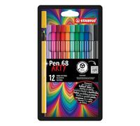 STABILO - Pen 68 - Pennarello Premium - ARTY - Astuccio da 12 - Colori Assortiti