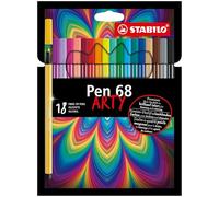 STABILO PEN 68 ARTY marcatore Medio Multicolore 18 pz