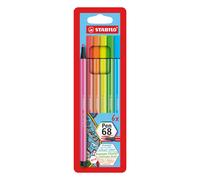 Stabilo Pen 68 - Pennarello Premium - Astuccio da 6 - Colori NEON