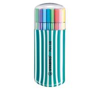 STABILO Pen 68 - Pennarello Premium - Box Zebrui in Turchese - Astuccio con 20 Colori Assortiti