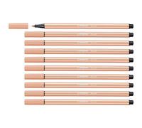 STABILO - Pen 68 - Pennarello Premium - Confezione da 10 - Albicocca