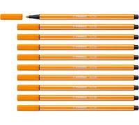Stabilo Pen 68 - Pennarello Premium - Confezione da 10 - Arancione