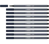 Stabilo Pen 68 - Pennarello Premium - Confezione da 10 - Grigio di Payne