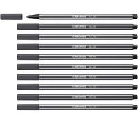 Stabilo Pen 68 - Pennarello Premium - Confezione da 10 - Grigio Freddo Profondo