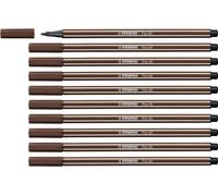 Stabilo Pen 68 - Pennarello Premium - Confezione da 10 - Marrone Bruno