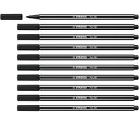 Stabilo Pen 68 - Pennarello Premium - Confezione da 10 - Nero