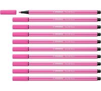 Stabilo Pen 68 - Pennarello Premium - Confezione da 10 - Rosa Fluorescente