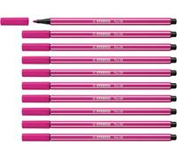 STABILO Pen 68 - Pennarello Premium - Confezione da 10 - Rosa Scuro