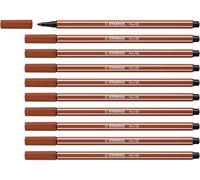 Stabilo Pen 68 - Pennarello Premium - Confezione da 10 - Sanguigno