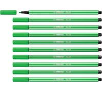Stabilo Pen 68 - Pennarello Premium - Confezione da 10 - Verde Foglia