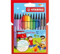 Stabilo Pen 68 - Pennarello Premium - Mini - Astuccio da 12 - Colori assortiti