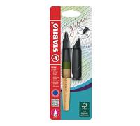 Stabilo Grow - Penna a sfera Ecosostenibile - CO2 neutral - in Verde Muschio/Quercia - Cartuccia inclusa