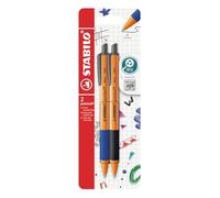 Stabilo pointball - Penna a Sfera Ecosostenibile - CO2 neutral - Pack da 2 - Nero/Blu