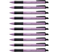STABILO pointball - Penna a Sfera - Wildflower Edition - Inchiostro Blu - Confezione da 10 - Giglio viola
