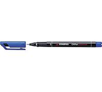Stabilo® - Penna OHPen universale, S, permanente, punta rotonda, 0,4 mm, colore fusto: nero, inchiostro blu (10 pezzi), riceverete 1 confezione da 10 pezzi